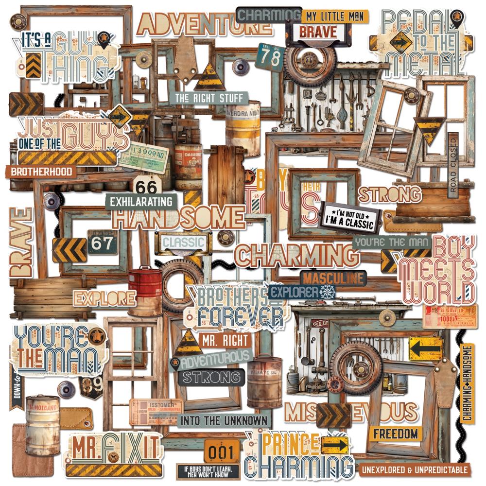 49 and Market - Rust & Revs - Die Cut Elements