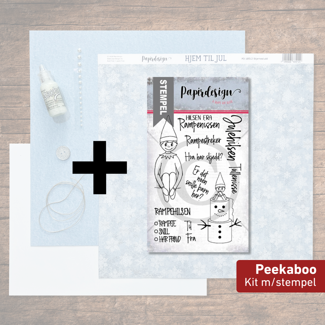 Scrap a long - Peekaboo kit - Basic med stempel Rampenissen