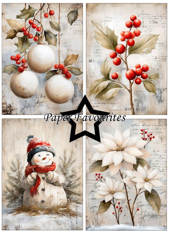 Paper Favourites  - Grunge Christmas  -  A6