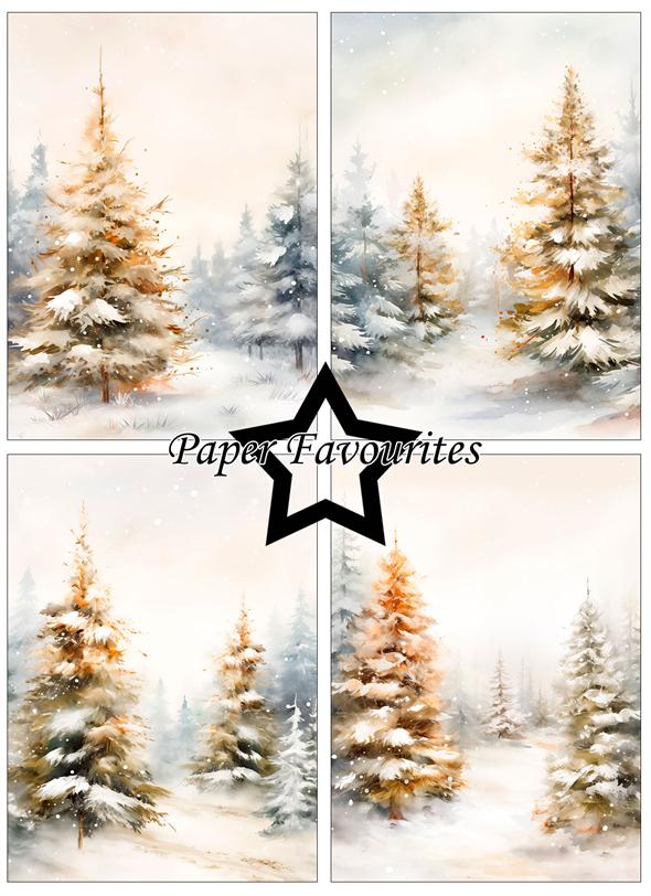 Paper Favourites  - Winter Forest -  A6