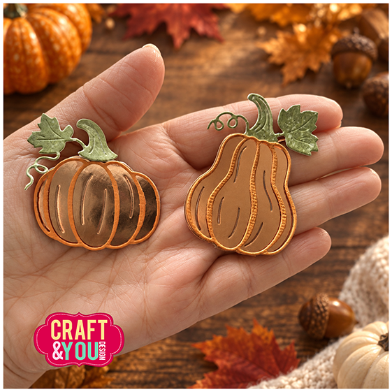 Craft and You - Dies - Two Pumpkins