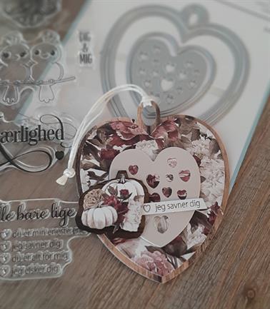 Danske Streger Die - Heart Tag