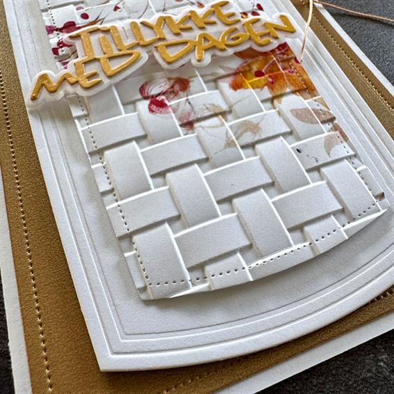 Simple and Basic - 3D Embossingfolder - Basket Wave
