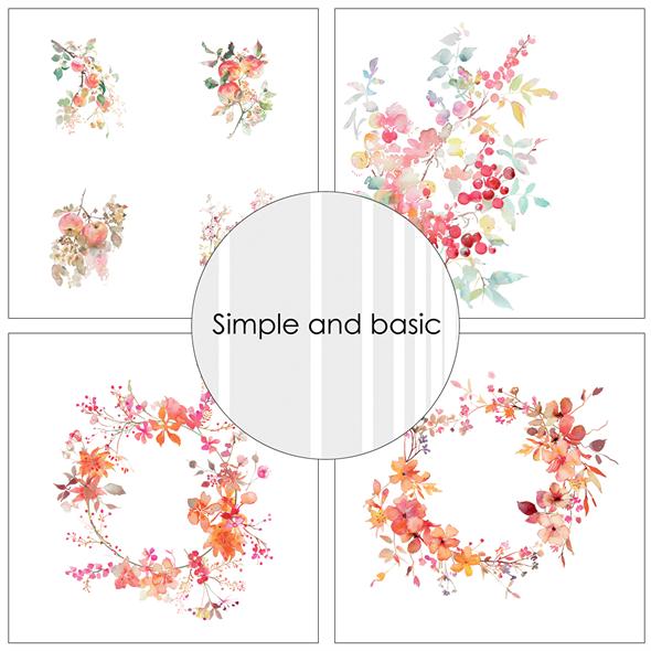 Simple and Basic Design Papers - Cozy Autumn - 12 x 12"