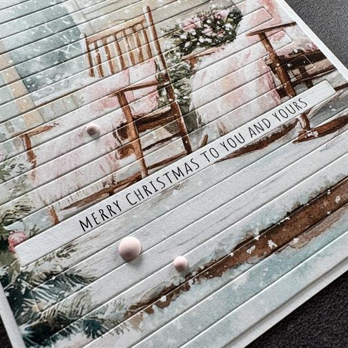 Simple and Basic - Dies - A6 Rectangle - Horizontal Striped Panel