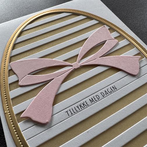Simple and Basic - Dies - A6 Oval - Horizontal Striped Panel