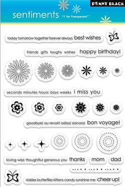 Penny Black - clear stamps - Sentiments