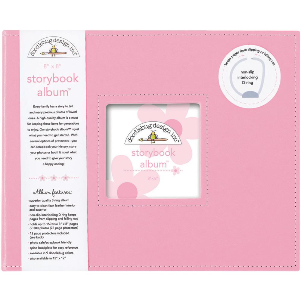 Doodlebug - Storybook D-ring Album - 8x8" - Cupcake