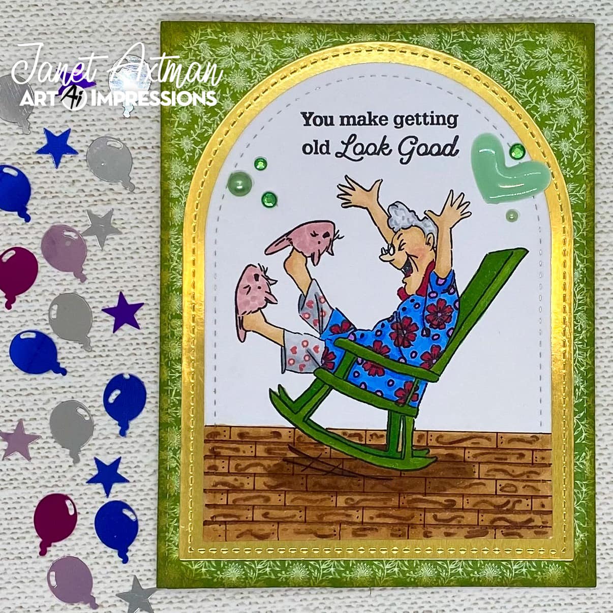 Art Impressions - Clear Stamps Set - Rock On