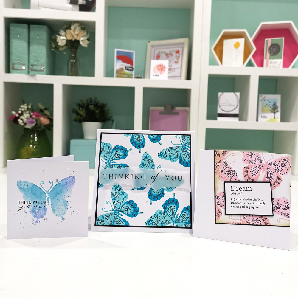 Sizzix - Lisa Jones - Clear Stamp - Deco butterfly