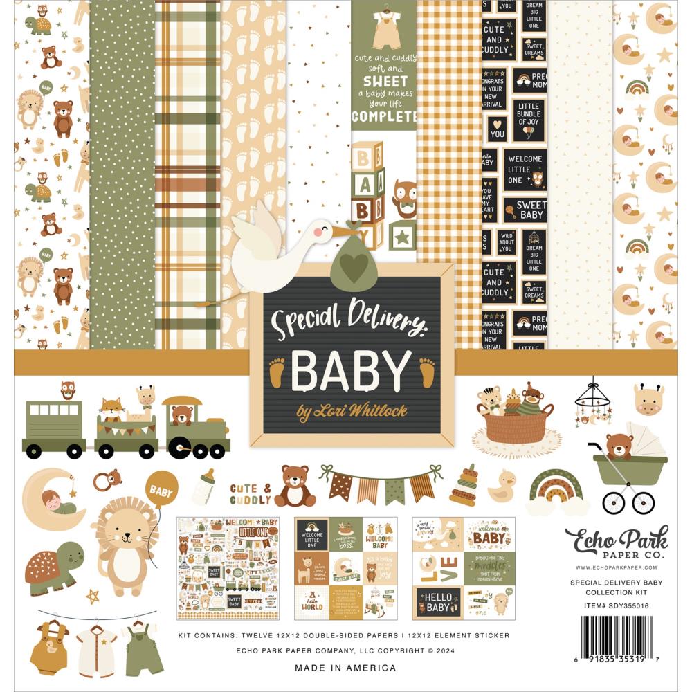 Echo Park - Special Delivery Baby - Collection Kit -    12 x 12"
