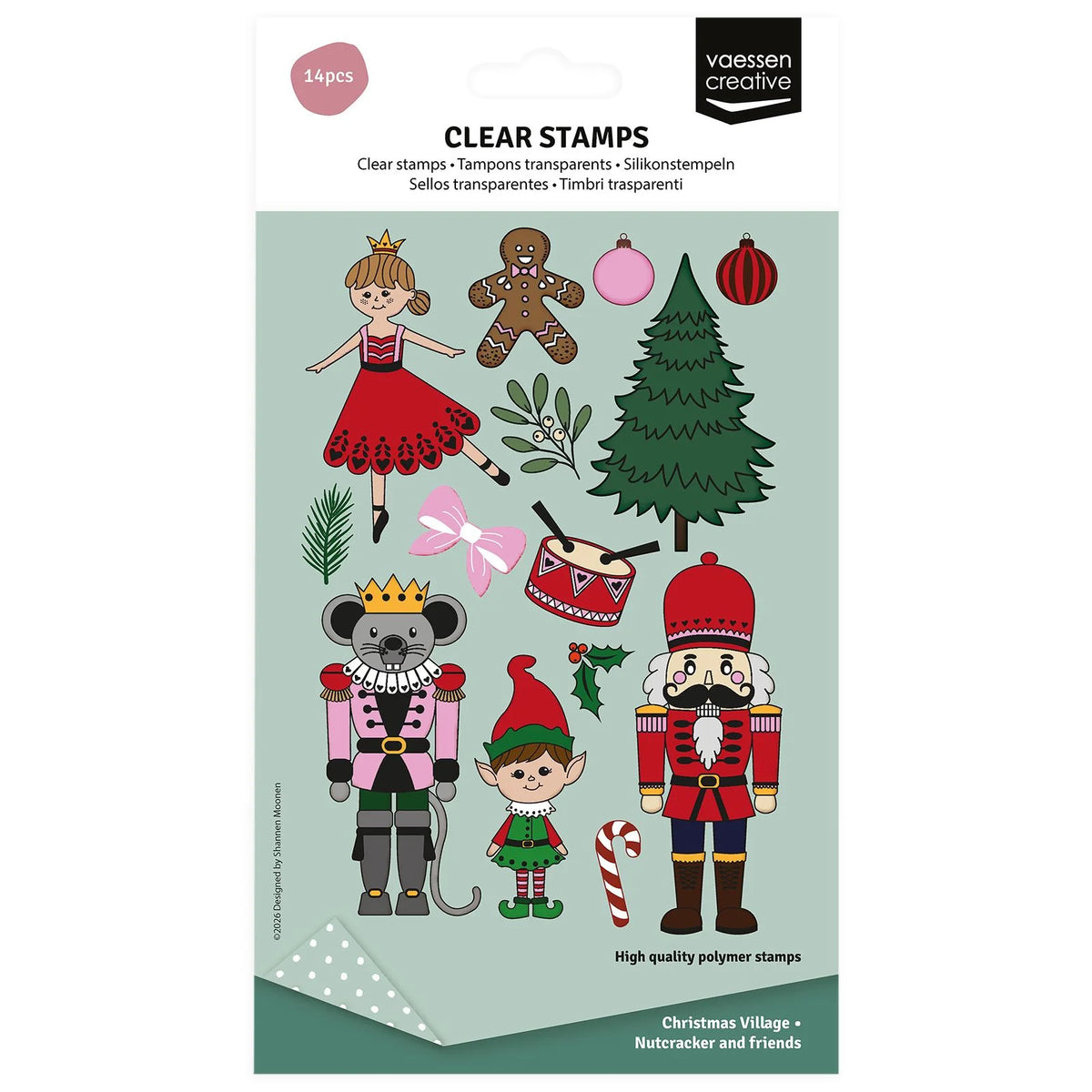Vassen Creative - Clear Stamps - Christmas Village Nutcracker & Friends
