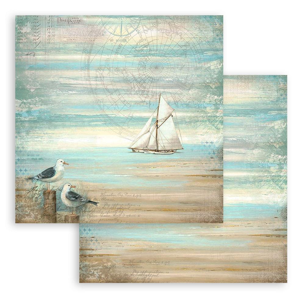 Stamperia - Sea Land - Paper Pad - 8 x 8"