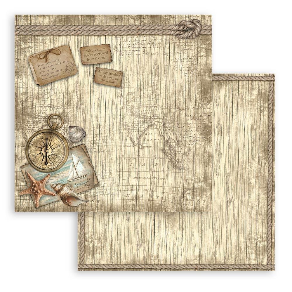 Stamperia - Sea Land - Paper Pad - 8 x 8"