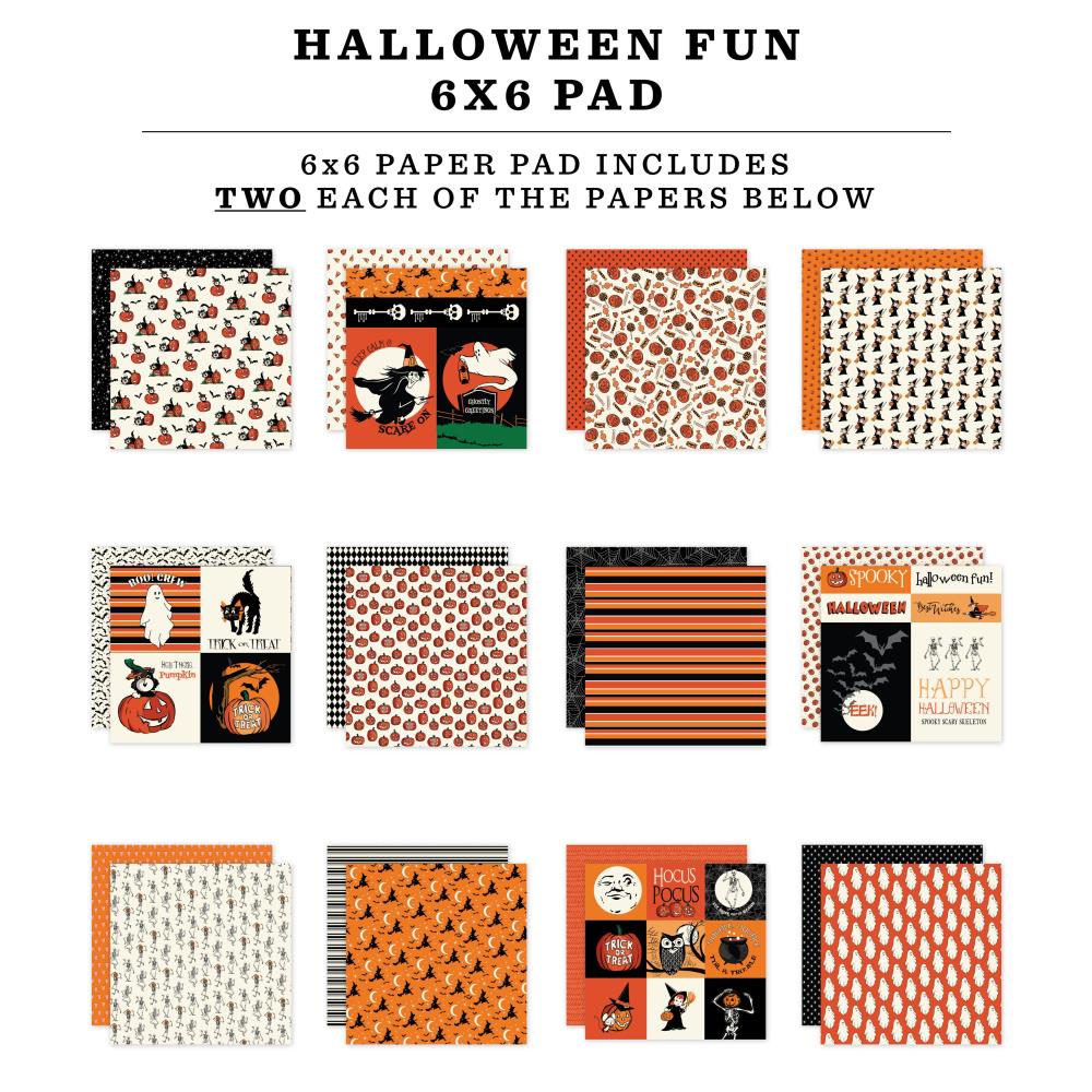 Carta Bella - Halloween Fun - Paper Pad - 6 x 6"