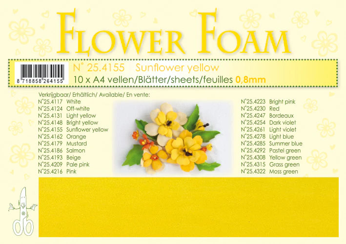 Leane - Flower Foam -  Sunflower Yellow