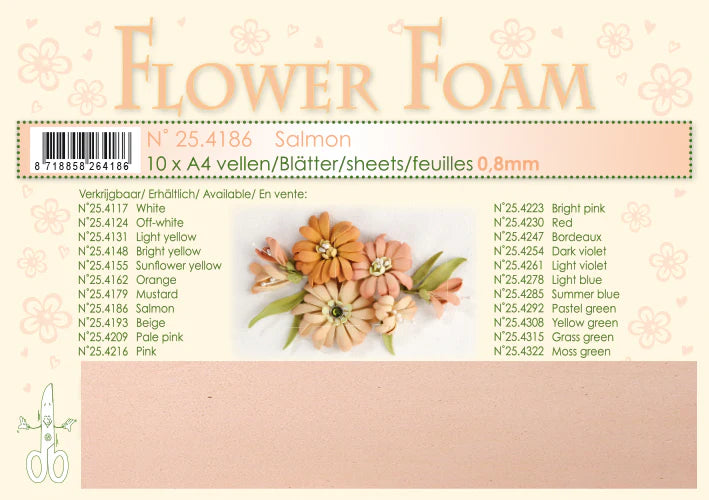 Leane - Flower Foam - Salmon