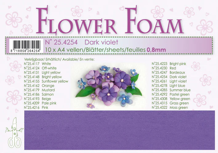 Leane - Flower Foam -  Violet