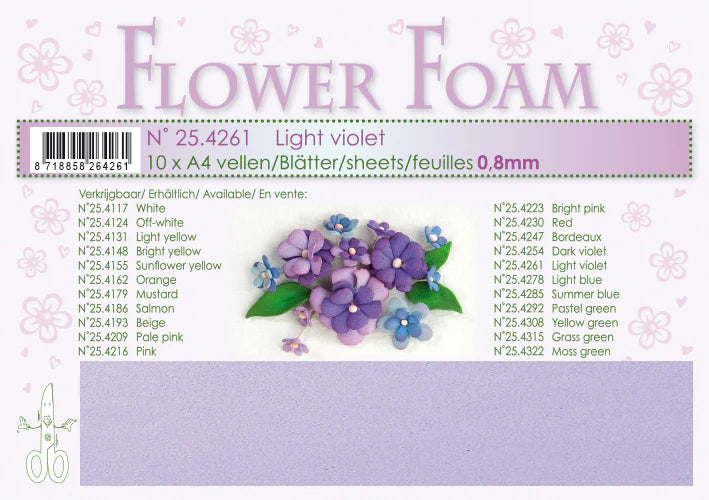 Leane - Flower Foam - Light Violet