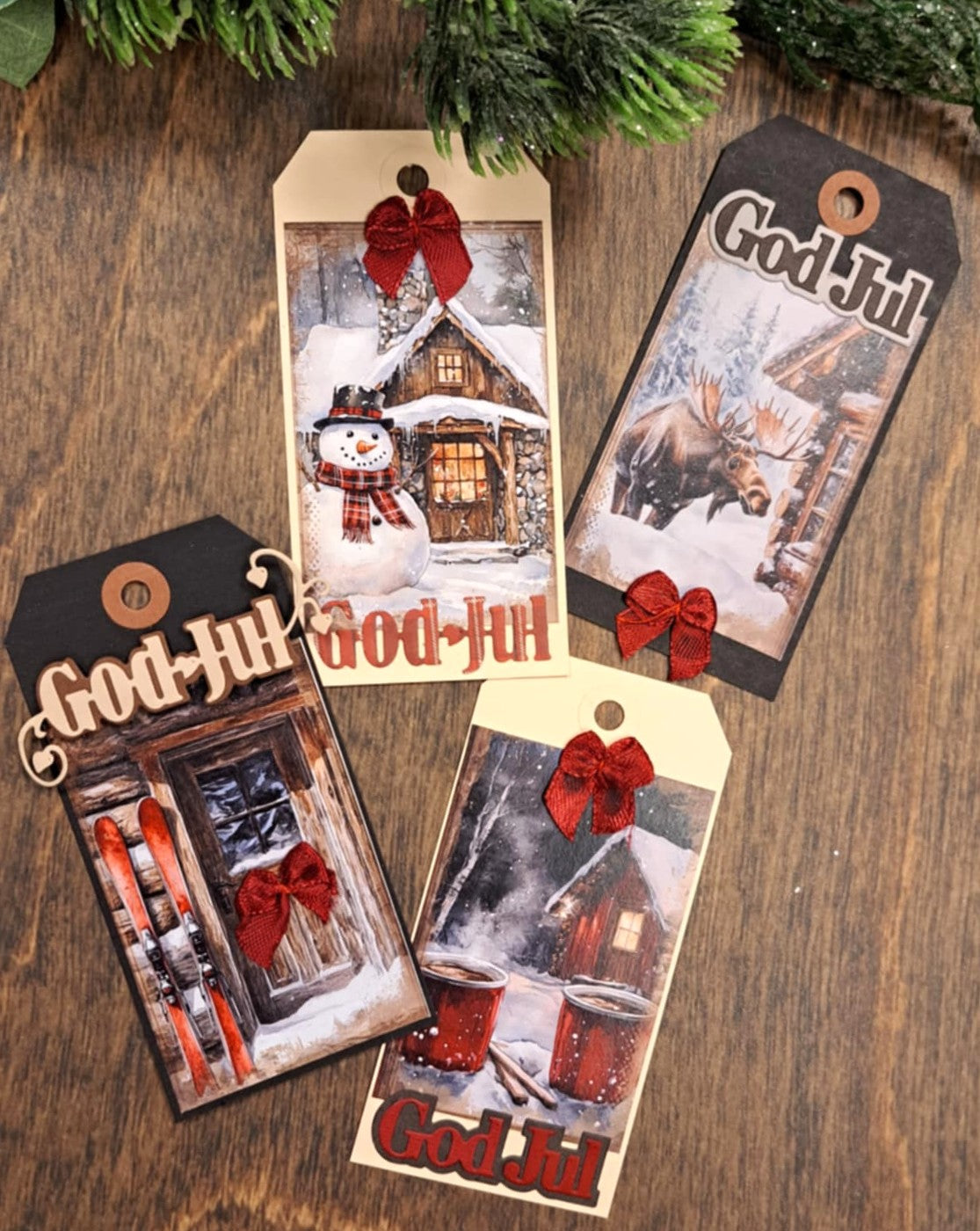 Bikuben Hobby  - Klippeark  A4 - Vinterklipp Rød