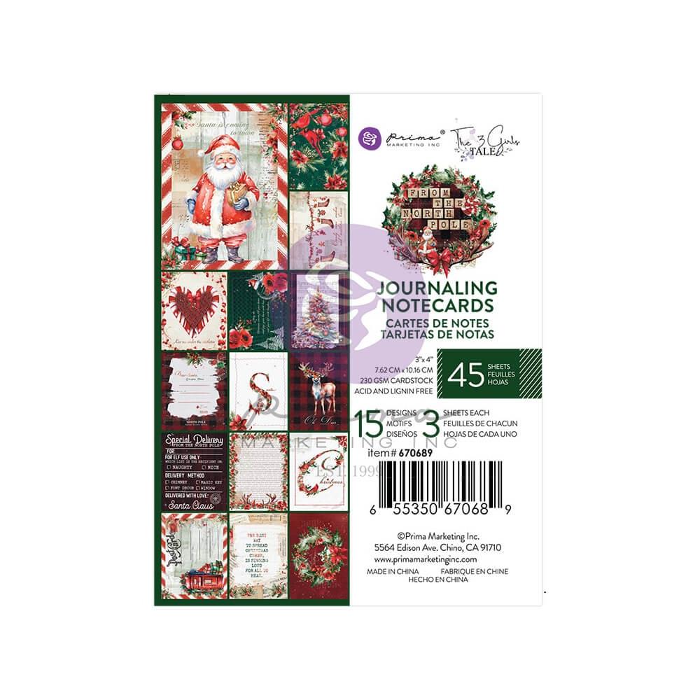 Prima - From the north pole  - 3x4" Journaling Cards