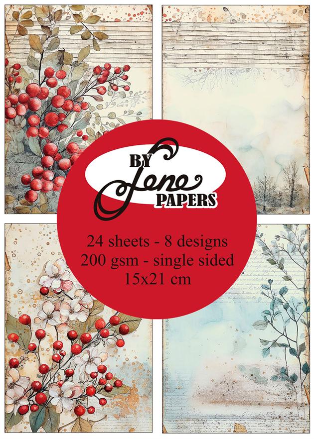 By Lene - Paper Pad - Vintage Winter A5