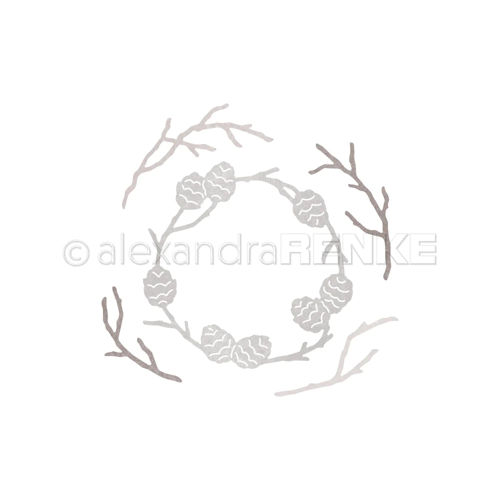 Alexandra Renke - Dies - Pine cone wreath with branches