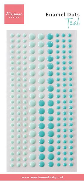 Marianne Design - Enamel Dots -  Duotone Teal