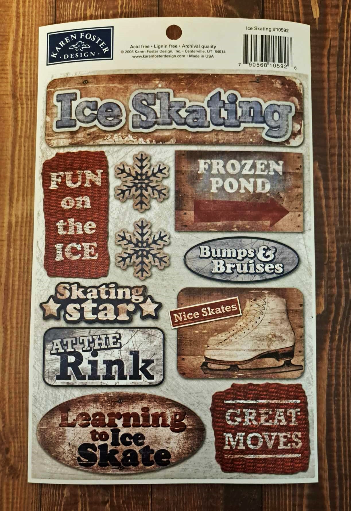 Karen Foster - Ice Skating - Stickers