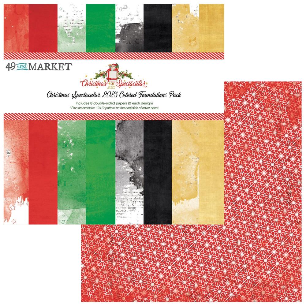 49 and Market - Christmas Spectacular - Solids Collection Pack -  12 x 12"