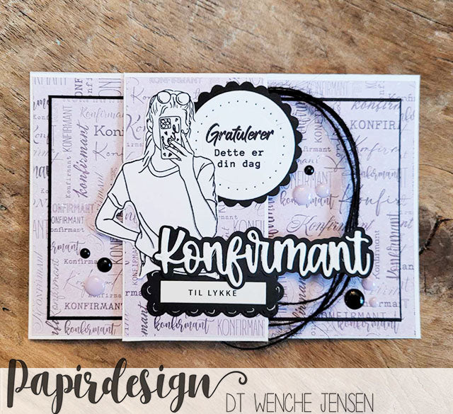 Papirdesign - Clear stamp - Hjerteklem