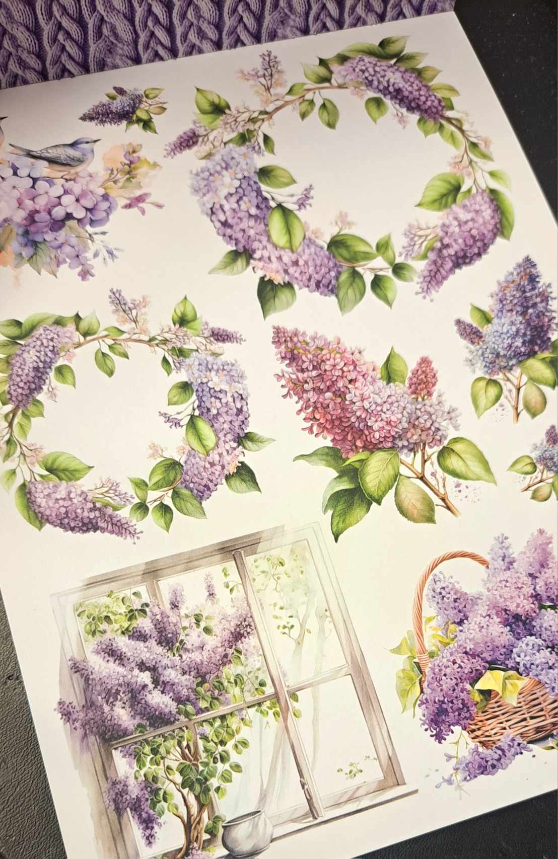 Mintay Papers - Lilac Garden - Add On Paper Pad -  6 x 8"