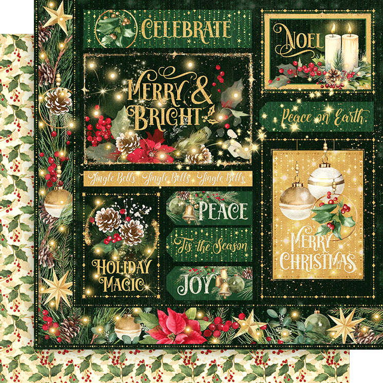 Graphic 45 - Merry & Bright - Merry & Bright   - 12 x 12"