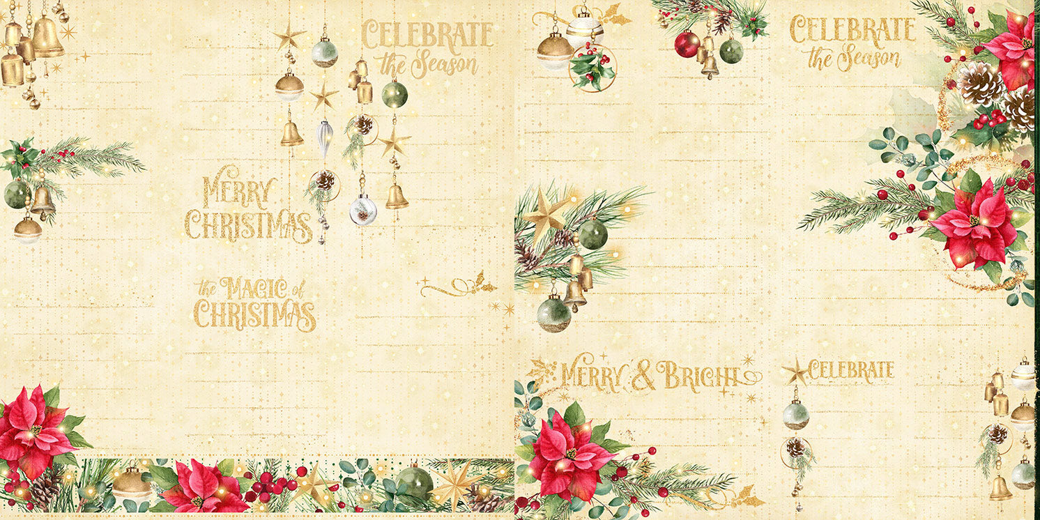 Graphic 45 - Merry & Bright - Journaling Cards