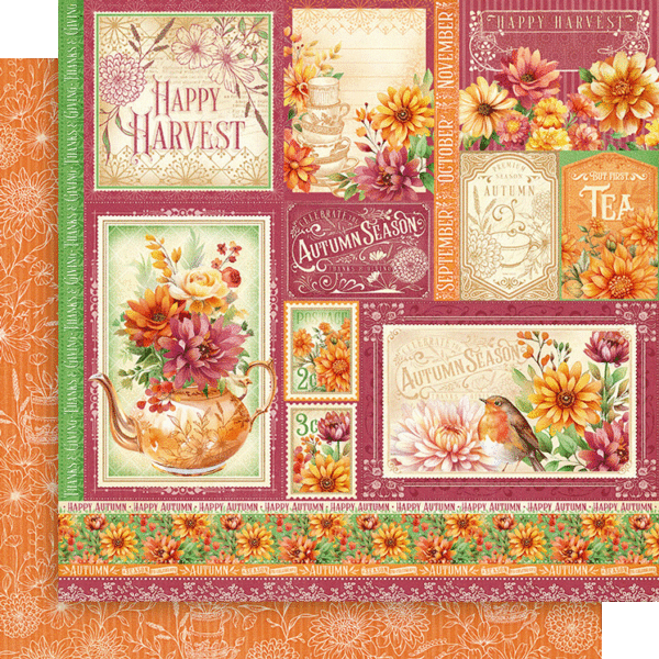 Graphic 45 -Season to celebrate - Paper Pad  8x8"