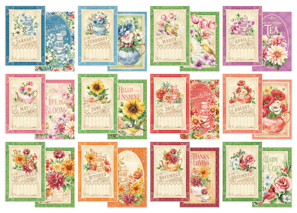 Graphic 45 - Season to celebrate - Journaling Cards