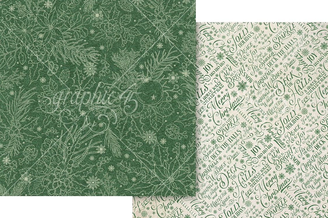 Graphic 45 - Deck The Halls - Paper Pad - 12 x 12"