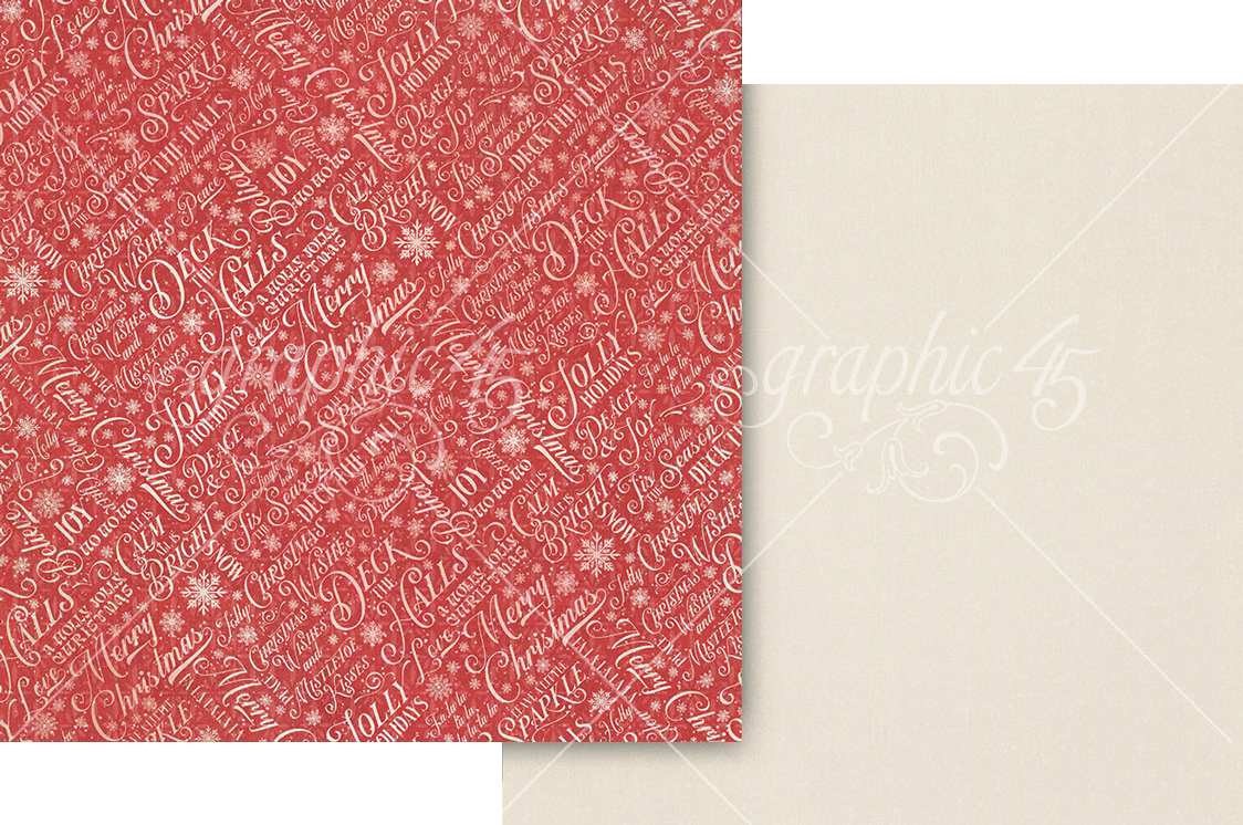 Graphic 45 - Deck The Halls - Paper Pad - 12 x 12"