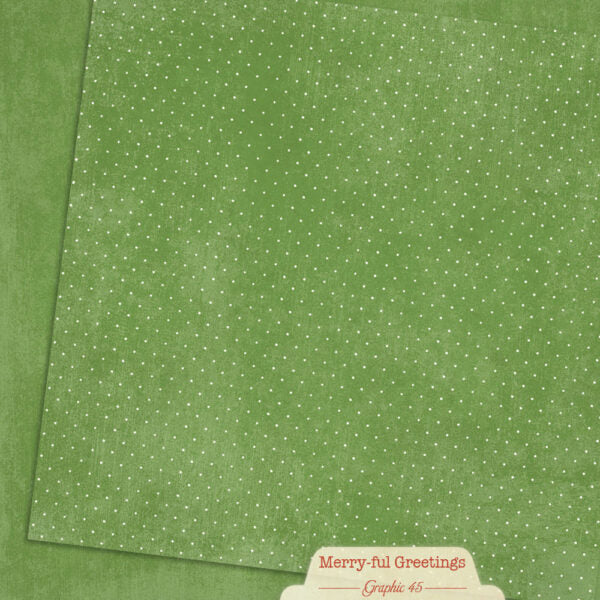 Graphic 45 - Merry-ful Greetings - Paper Pad - 12 x 12"