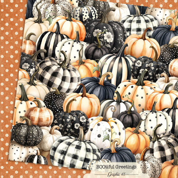 Graphic 45 - BOOtiful Greetings - Paper Pad  8x8"