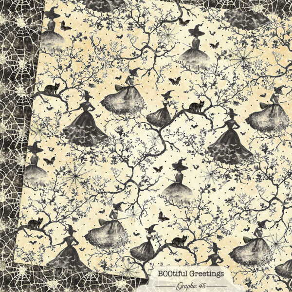 Graphic 45 - BOOtiful Greetings - Paper Pad  8x8"