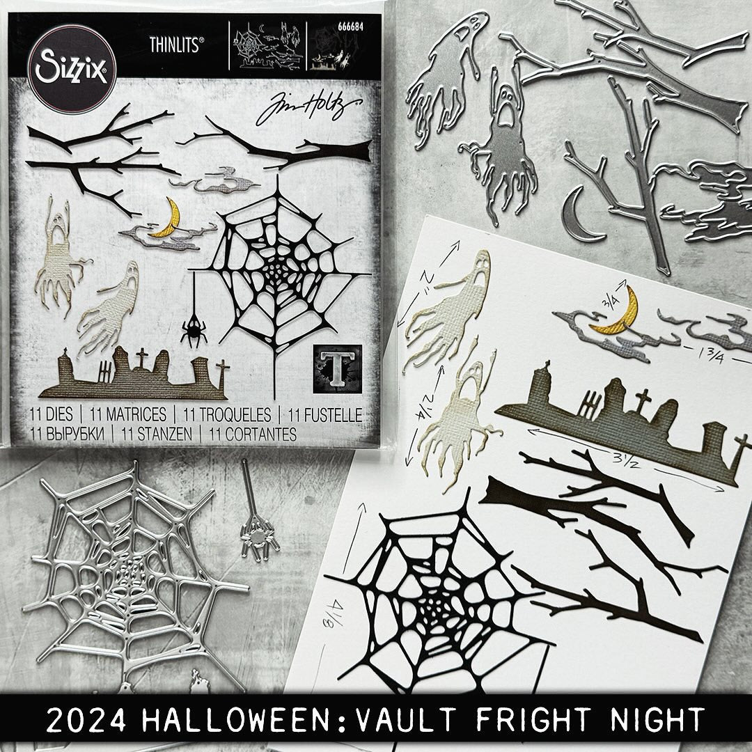 Sizzix - Tim Holtz - Thinlits Dies - Vault 2024 - Fright Night