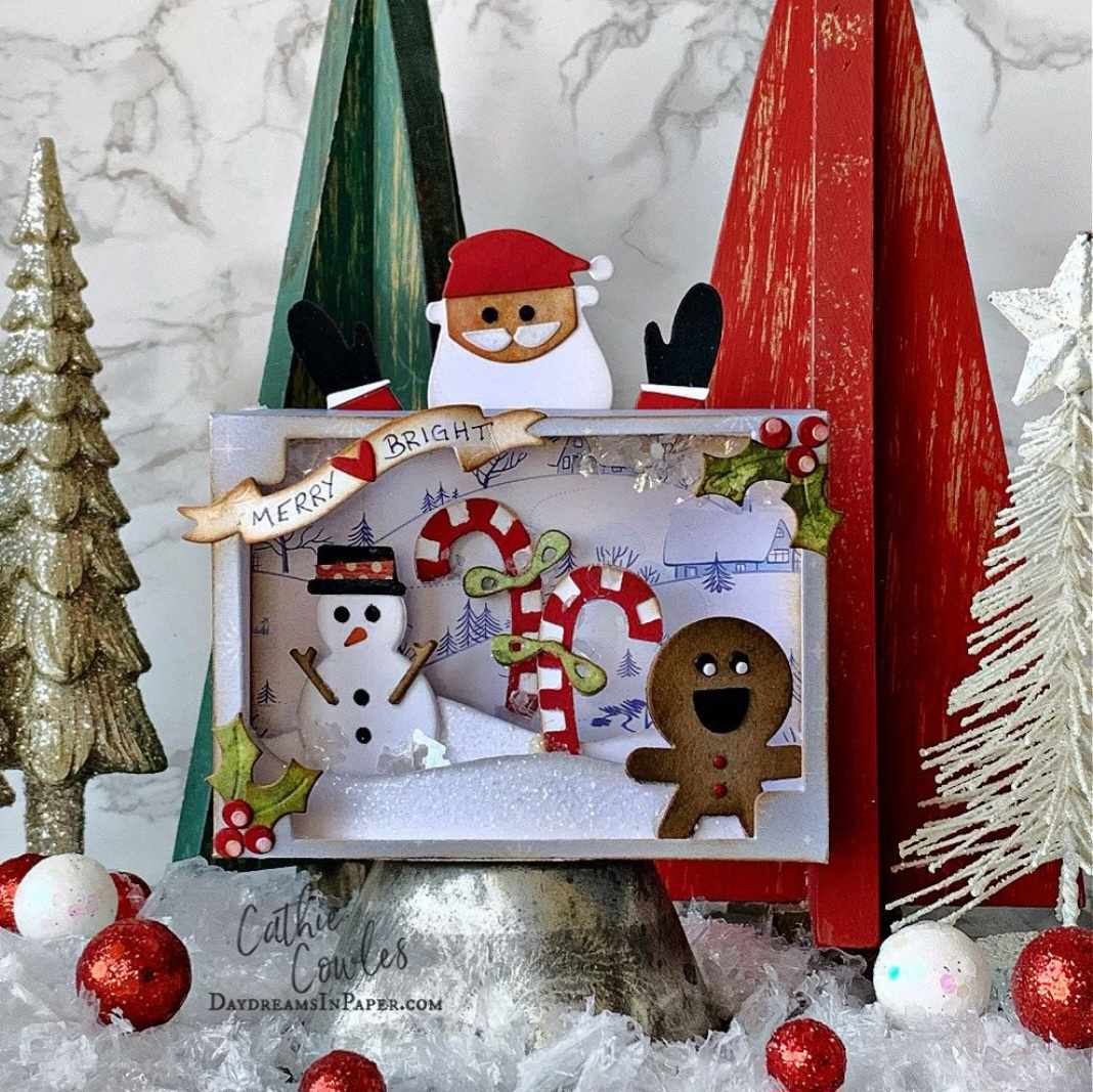 Sizzix -  Tim Holtz -  Christmas Minis Sidekick Dies and Texture Fade