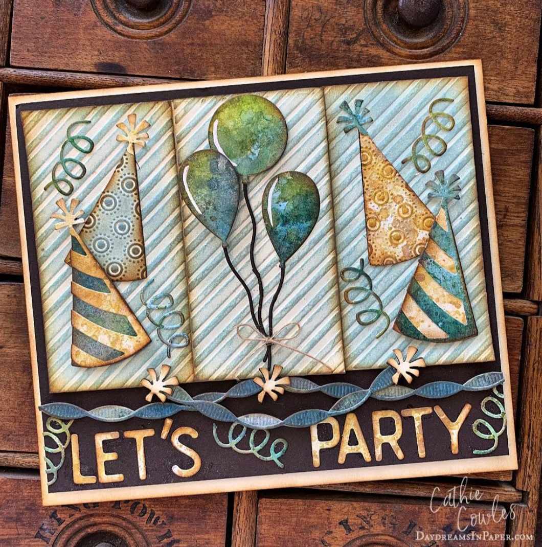 Sizzix -  Tim Holtz - Celebrate Sidekick Dies and Texture Fade