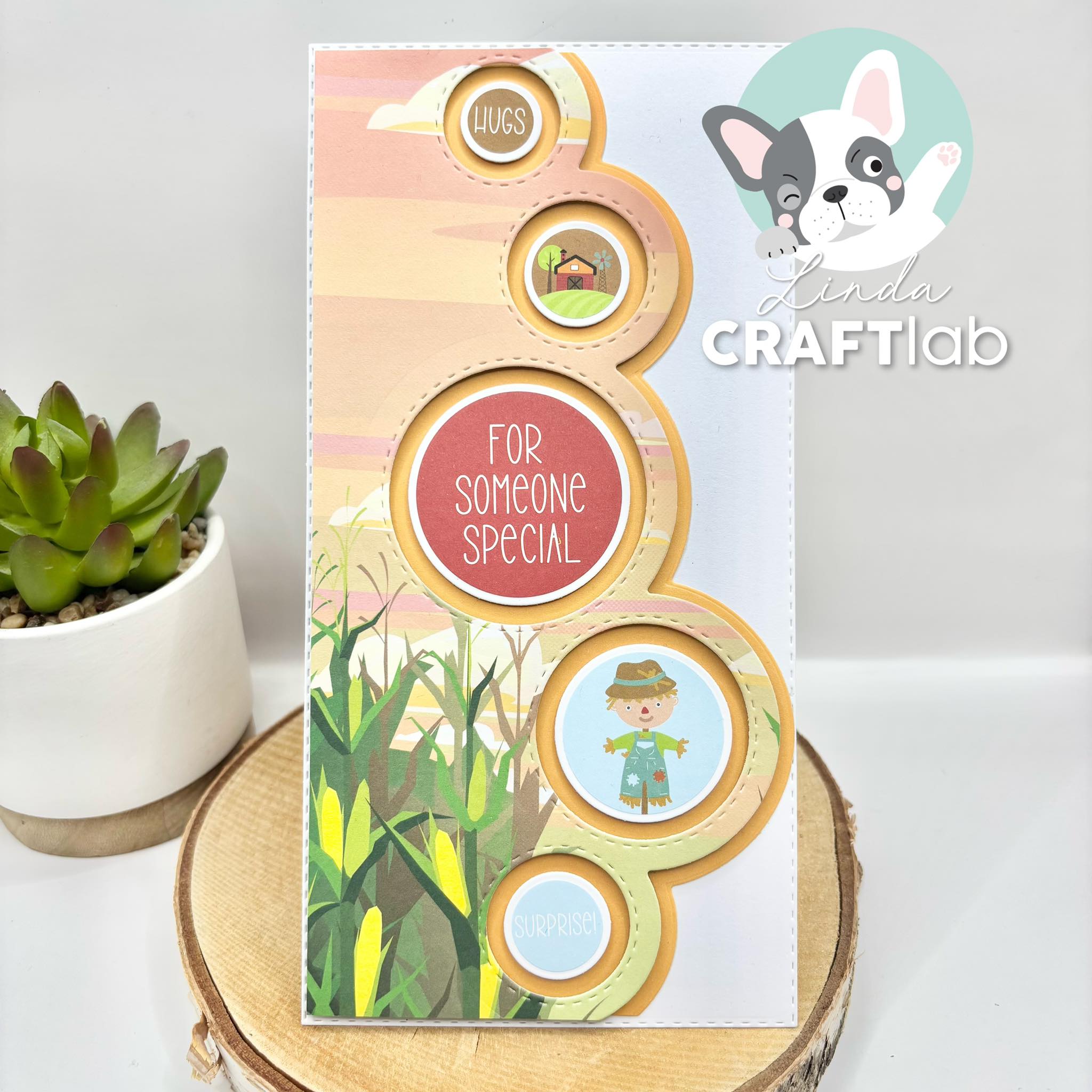 Studiolight Essentials Dies - Creative Craftlab - Stitched circle border