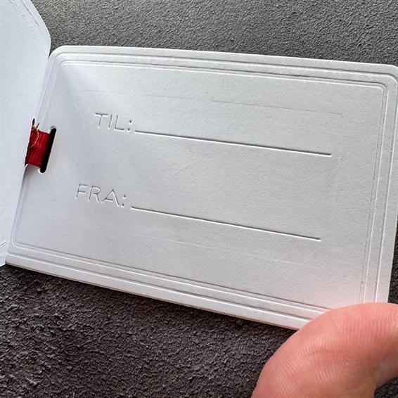 Simple and Basic - Dies & clearstamp - Gift tag with elegant edges