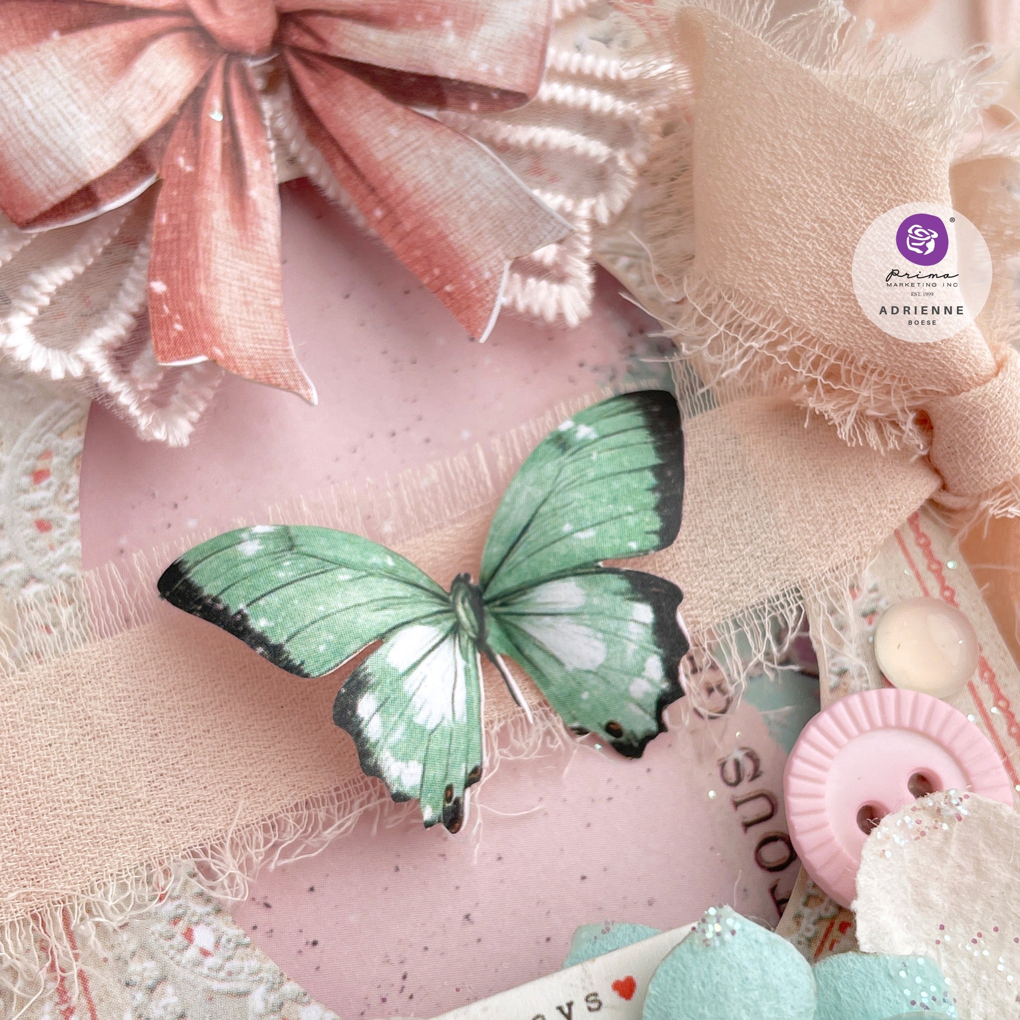 Prima - Cherry Sweet - Ephemera - Bows & Butterflies