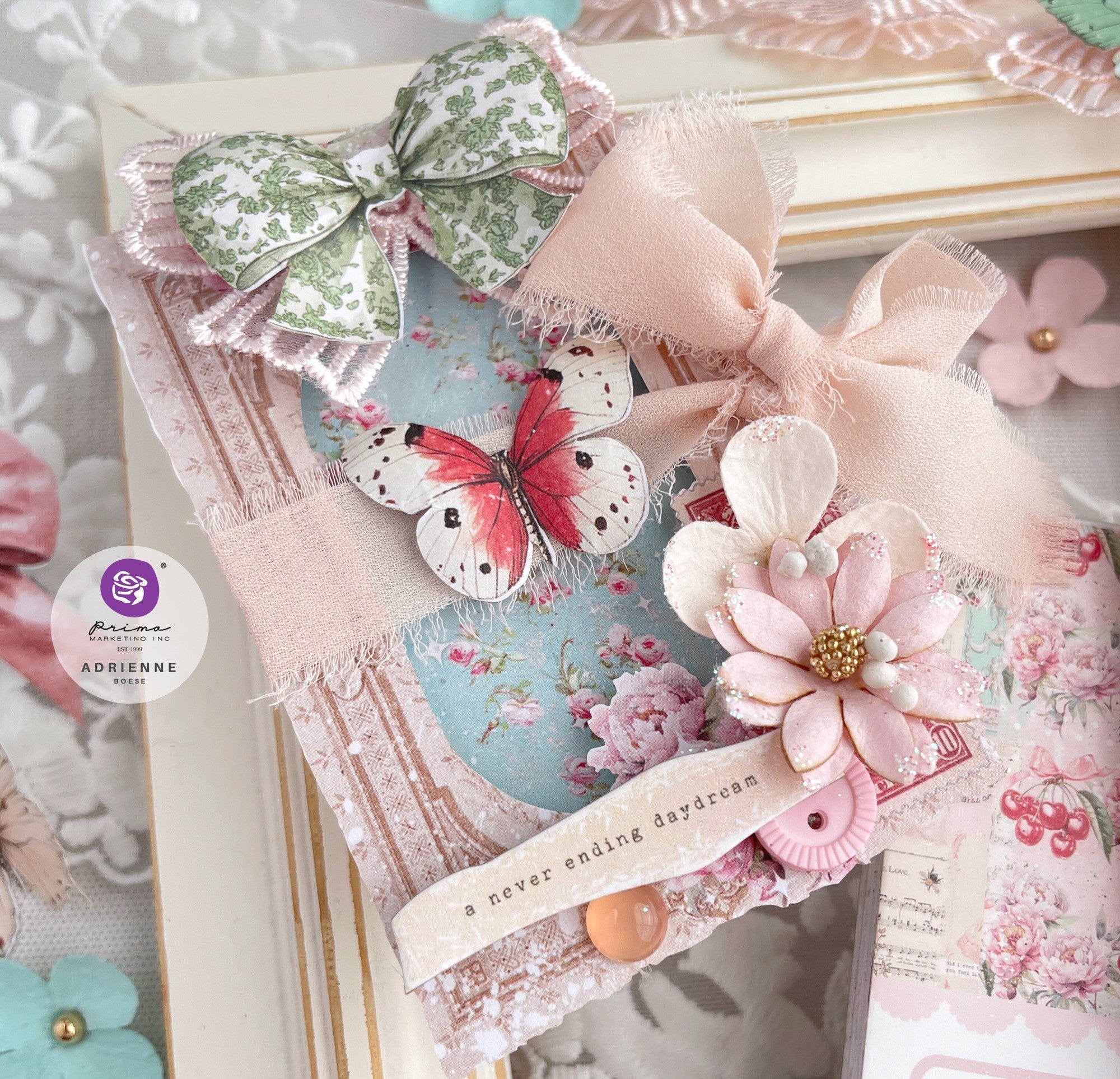 Prima - Cherry Sweet - Ephemera - Bows & Butterflies