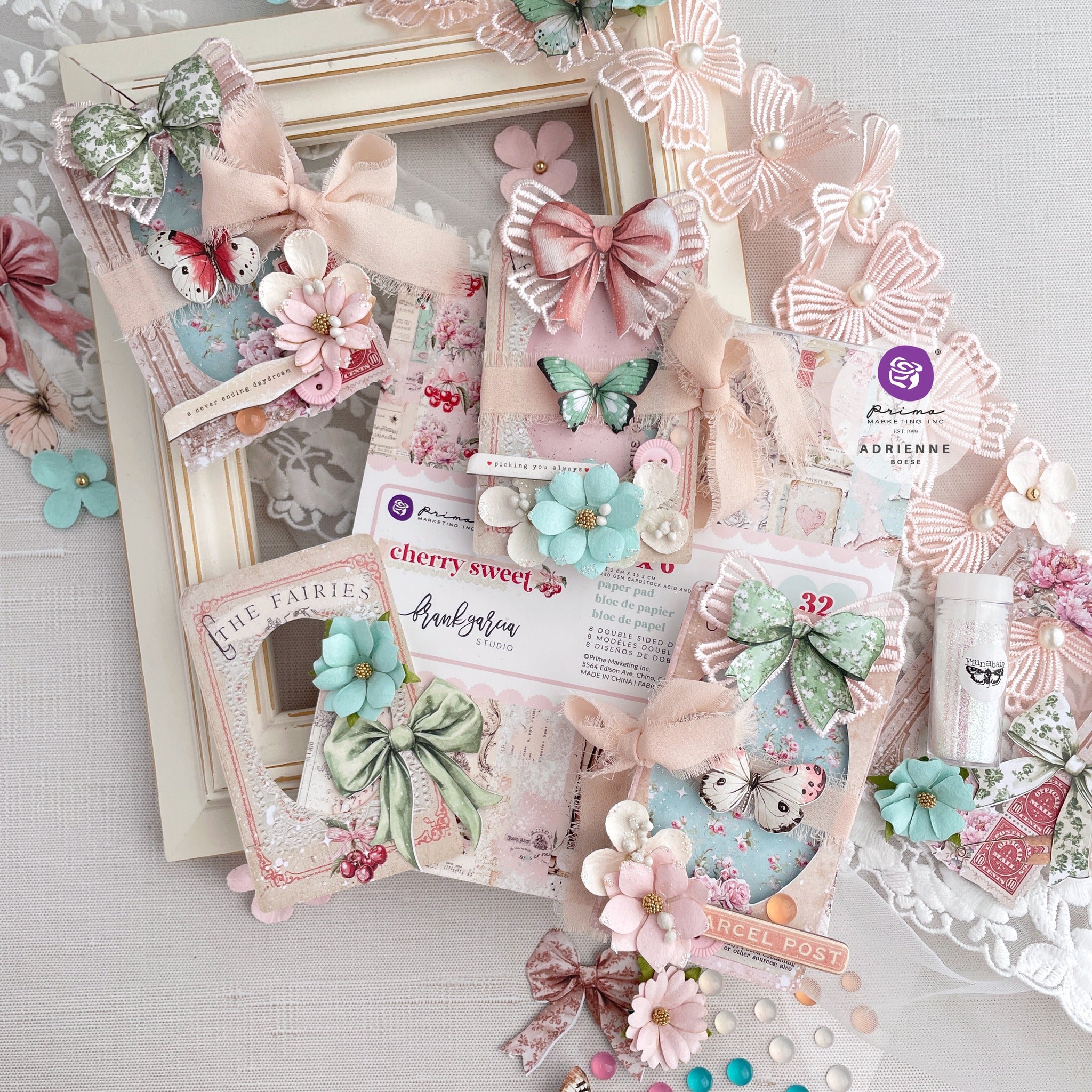 Prima - Cherry Sweet - Ephemera - Bows & Butterflies