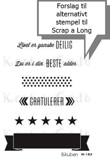 Kort & Godt - Clearstamps Medium Plate - Banner